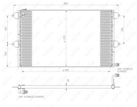 NRF 35034 - CONDENSADOR SEAT IBIZA 1.4 93-606X3