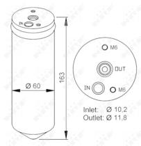 NRF 33222 - FILTRO AC CHRYSLER VOYAGER 2.5D 00-