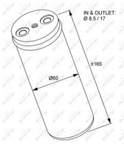 NRF 33233 - FILTRO AC OPEL MERIVA 1.7D 03-0X0X0