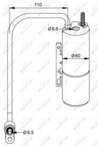 NRF 33309 - FILTRO AC OPEL VECTRA 2.2D 02-0X0X0