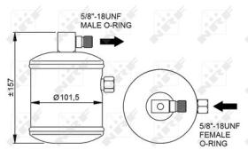 NRF 33336 - FILTRO AC CASE 42,85,86,95 SERIES 0