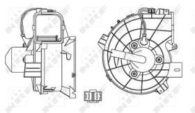 NRF 34153 - VENTILADOR HABITACULO OPEL CORSA 1.