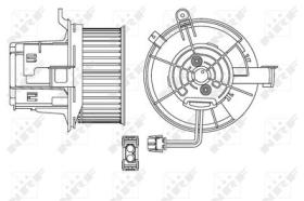 NRF 34154 - VENTILADOR HABITACULO MERCEDES C-SE