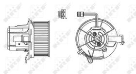 NRF 34162 - VENTILADOR HABITACULO MERCEDES C-SE