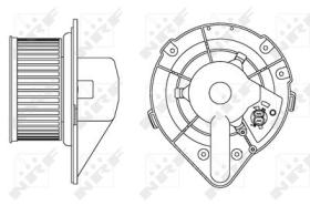 NRF 34164 - VENTILADOR HABITACULO VW TRANSPORTE