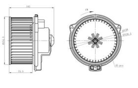 NRF 34294 - VENTILADOR HABITACULO MERCEDES ML-S