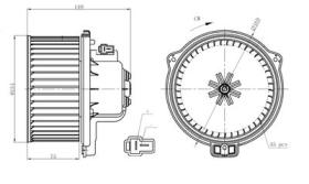 NRF 34301 - VENTILADOR HABITACULO VOLVO V40 1.8