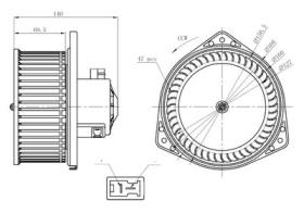 NRF 34303 - VENTILADOR HABITACULO NISSAN PATROL