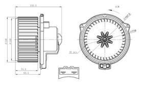 NRF 34304 - VENTILADOR HABITACULO LAND ROVER DI