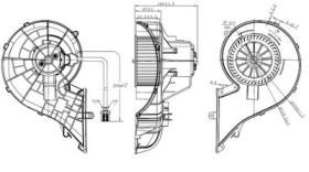 NRF 34353 - VENTILADOR HABITACULO VOLVO FH4/REN