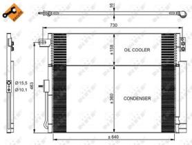 NRF 350038 - CONDENSADOR JEEP GRAND CHEROKEE 3.0