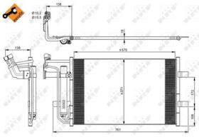 NRF 350039 - CONDENSADOR MAZDA 5 2.0 10-575X371X