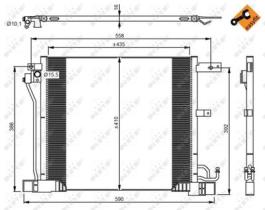 NRF 350040 - CONDENSADOR NISSAN JUKE 1.6 10-435X