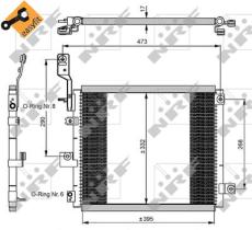 NRF 350047 - CONDENSADOR HYUNDAI ATOS 1.1 98-395