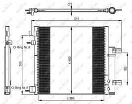 NRF 350048 - CONDENSADOR CHEVROLET SPARK 1.0 10-