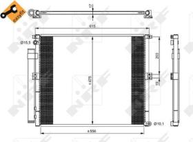 NRF 350050 - CONDENSADOR TOYOTA LAND CRUISER 3.0