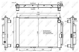 NRF 350056 - CONDENSADOR RENAULT TWINGO 07-500X3