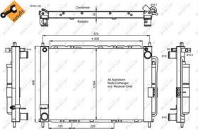 NRF 350057 - CONDENSADOR RENAULT GRAND MODUS 1.6