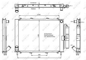 NRF 350058 - CONDENSADOR RENAULT KANGOO 1.5D 98-