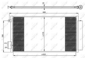 NRF 350061 - CONDENSADOR FIAT 500 1.3D 13-622X31