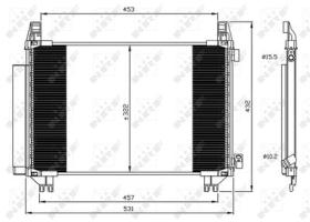 NRF 350062 - CONDENSADOR TOYOTA YARIS 1.3 11-500