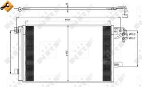 NRF 350064 - CONDENSADOR VW TRANSPORTER 2.0D 03-