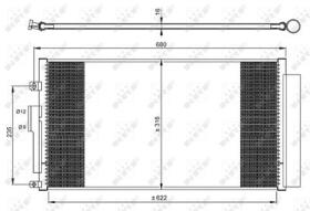 NRF 350071 - CONDENSADOR ABARTH 500 1.4 08-620X3