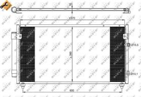 NRF 350072 - CONDENSADOR LEXUS GS 3.0 98-670X390