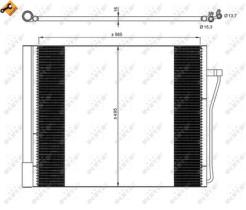 NRF 350077 - CONDENSADOR BMW 7 4.4 09-585X495X16