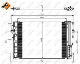 NRF 350081 - CONDENSADOR MERCEDES A-SERIES 1.5D