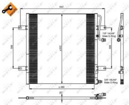 NRF 350084 - CONDENSADOR MERCEDES VARIO 4.2D 97-