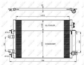 NRF 350086 - CONDENSADOR JEEP PATRIOT 2.4 07-610