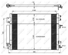 NRF 350088 - CONDENSADOR CHRYSLER 300 3.0D 11-58