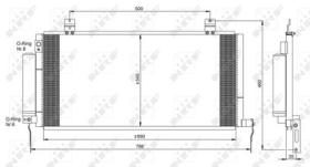 NRF 350096 - CONDENSADOR MITSUBISHI GALANT 2.4 0