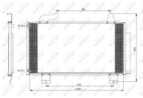 NRF 350097 - CONDENSADOR HONDA ACCORD 2.0 09-640