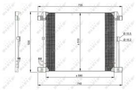 NRF 350099 - CONDENSADOR INFINITI FX 3.7 09-590X