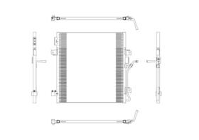 NRF 350188 - CONDENSADOR DODGE NITRO 2.8D 07-0X0