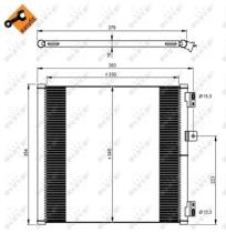 NRF 350204 - CONDENSADOR PORSCHE 911 4.0 12-330X