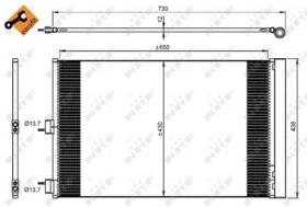 NRF 350206 - CONDENSADOR MERCEDES A-SERIES 2.0 1