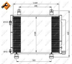 NRF 350208 - CONDENSADOR SUZUKI SPLASH 1.3D 08-4