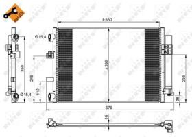 NRF 350210 - CONDENSADOR FORD FOCUS 1.0 11-676X3