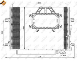 NRF 350211 - CONDENSADOR MERCEDES E-SERIES 3.0D