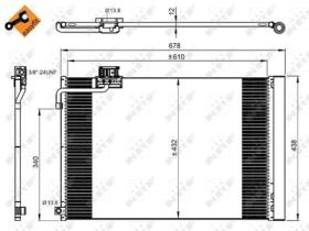 NRF 350214 - CONDENSADOR MERCEDES C-SERIES 6.2 0