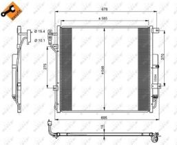 NRF 350220 - CONDENSADOR LAND ROVER RANGE ROVER