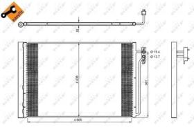 NRF 350224 - CONDENSADOR LAND ROVER RANGE ROVER