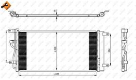 NRF 350225 - CONDENSADOR CHEVROLET CAPTIVA 2.2D