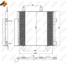 NRF 350231 - CONDENSADOR CITROEN C1 1.0 14-340X3