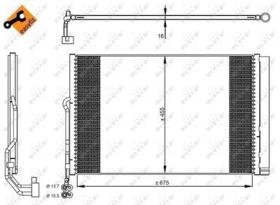 NRF 350324 - CONDENSADOR VW TOUAREG 3.0D 10-675X