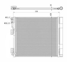 NRF 350327 - CONDENSADOR NISSAN NV200 1.5D 09-48