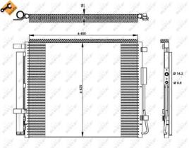 NRF 350333 - CONDENSADOR HYUNDAI SANTA FE 2.2D 1